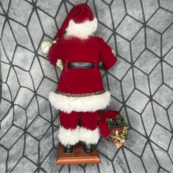 2ft Vintage Standing Santa with Toy Sack - Picture 6 of 9